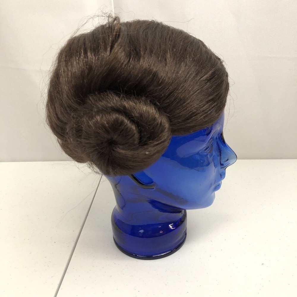 Princess Leia Wig Adult Star Wars Costume Halloween Brown Cosplay One Size